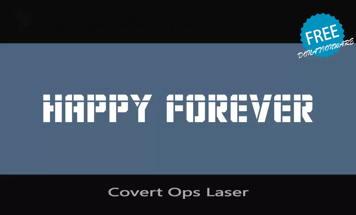 「Covert-Ops-Laser」字体效果图