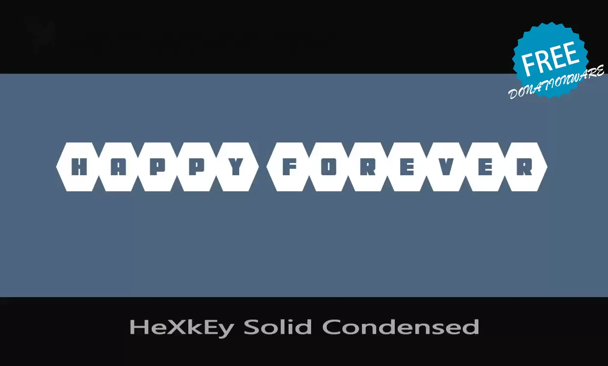 Font Sample of HeXkEy-Solid-Condensed