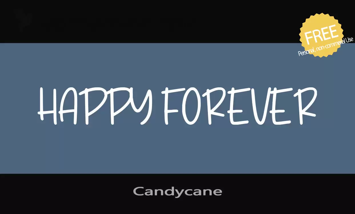 「Candycane」字体效果图