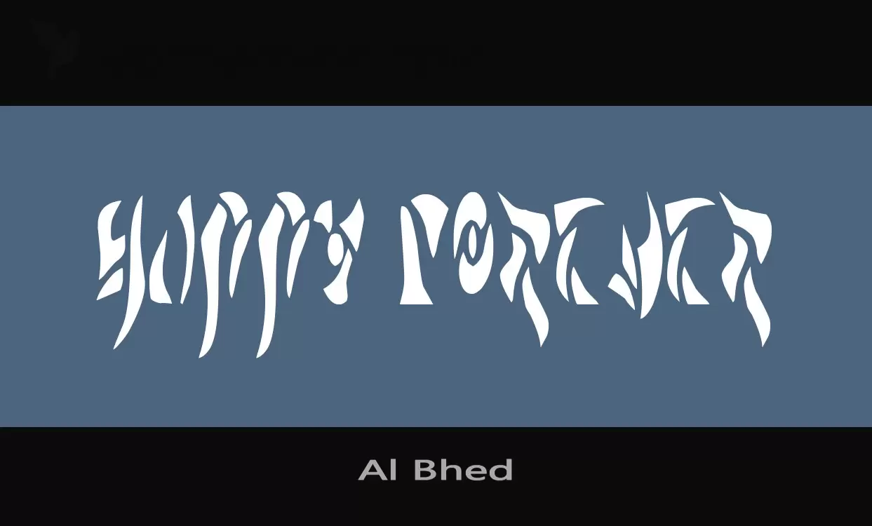 「Al-Bhed」字体效果图