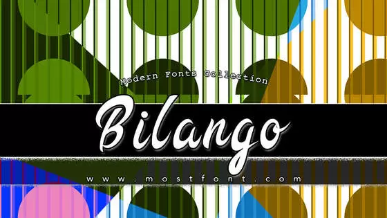 「Bilango」字体排版样式