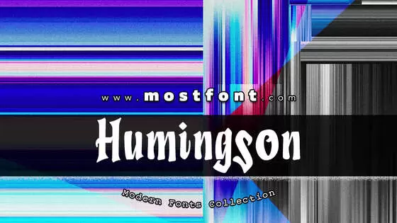 「Humingson」字体排版图片