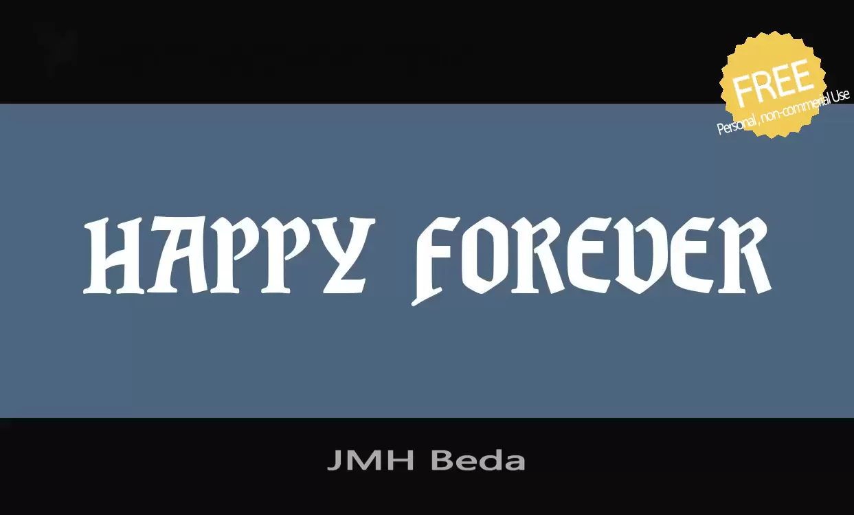 Font Sample of JMH-Beda