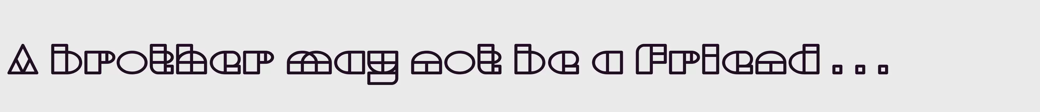 「Bold」字体效果图