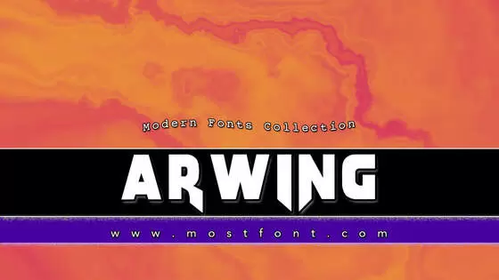 「Arwing」字体排版图片