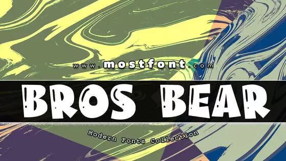 Typographic Design of Bros-Bear-Fix