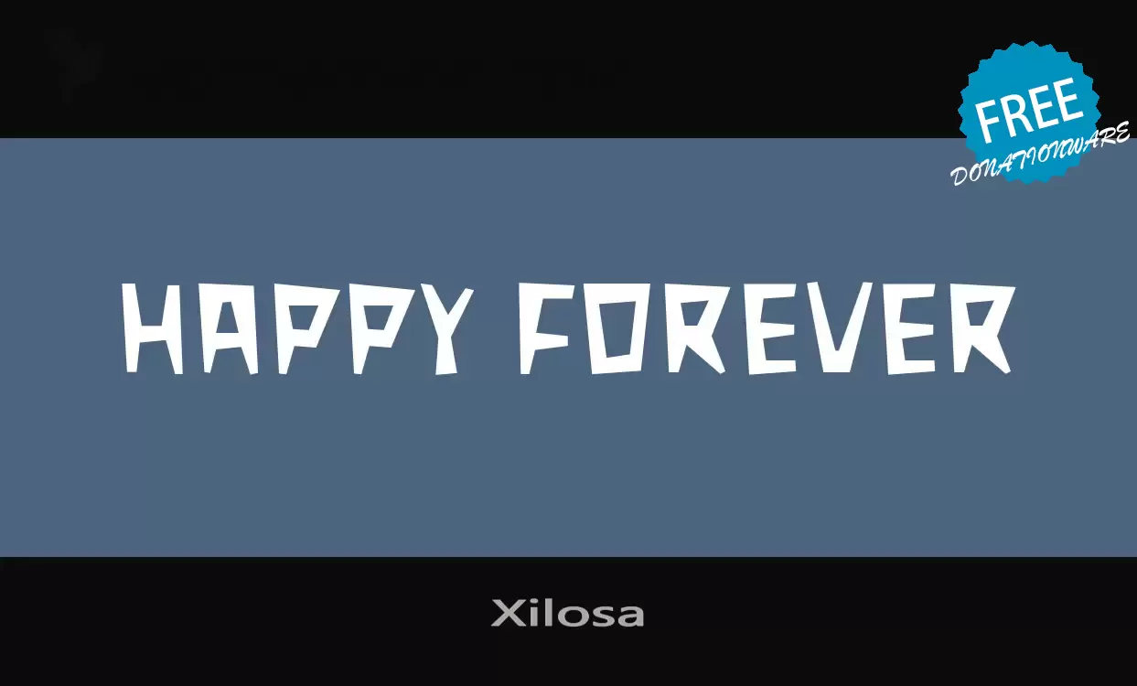 Font Sample of Xilosa