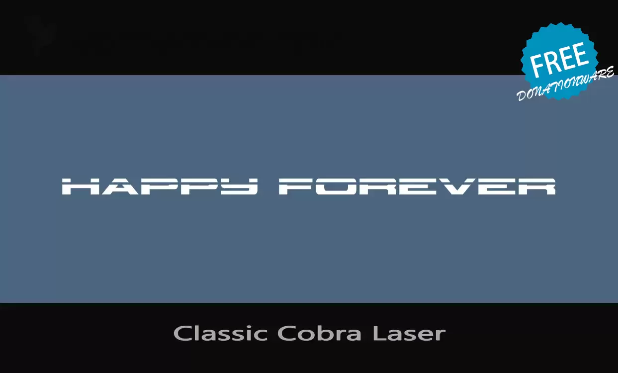 「Classic-Cobra-Laser」字体效果图