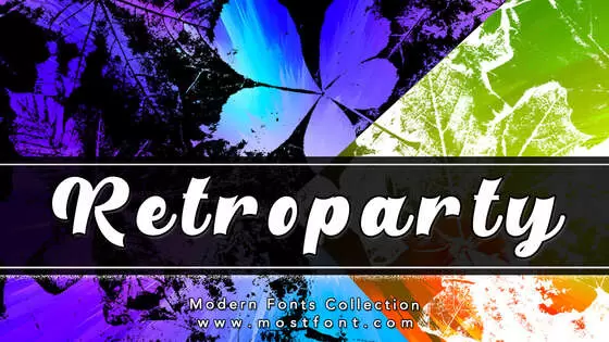 Typographic Design of Retroparty