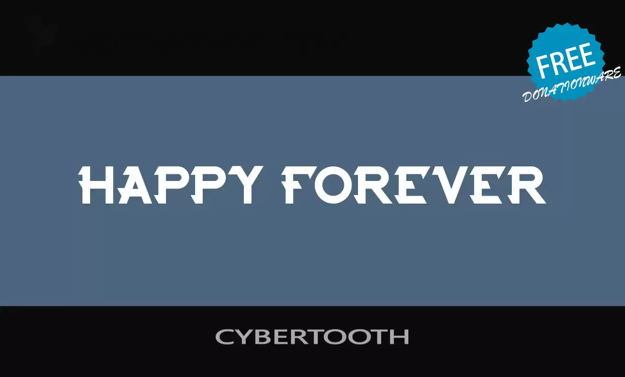 Font Sample of CYBERTOOTH