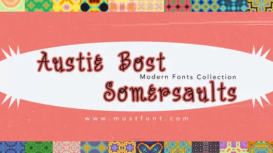 Typographic Design of Austie-Bost-Somersaults