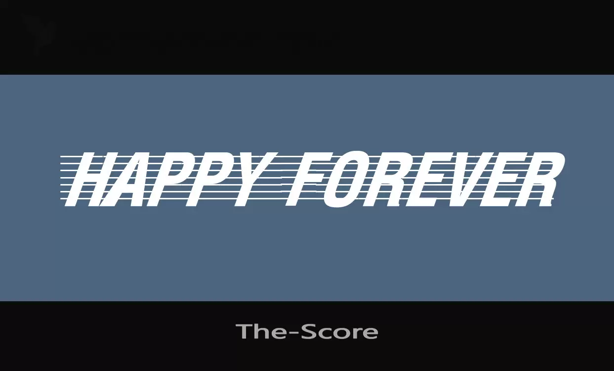 Font Sample of The-Score