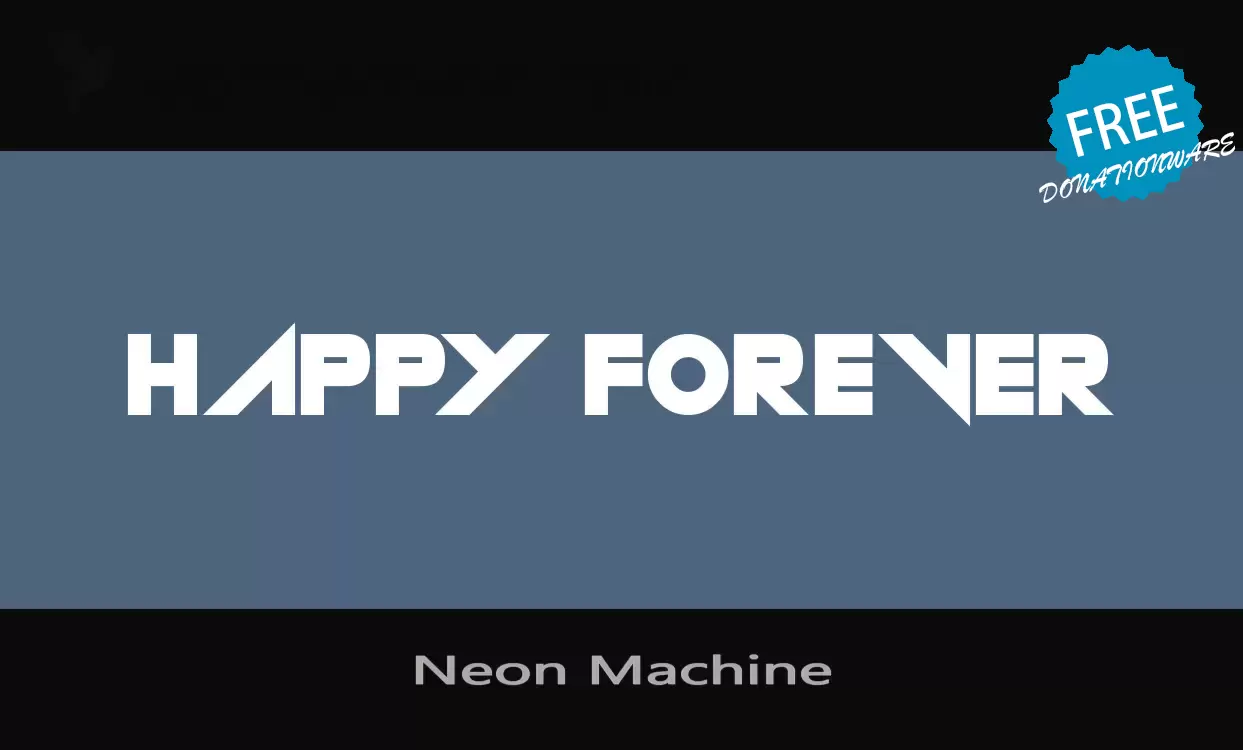 「Neon-Machine」字体效果图