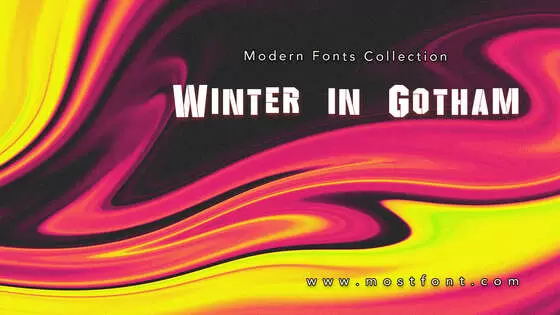 Typographic Design of Winter-In-Gotham