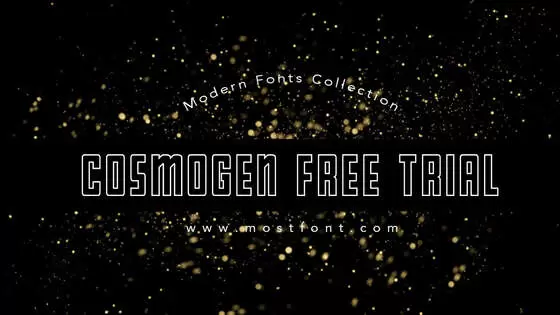 Typographic Design of Cosmogen-Free-Trial