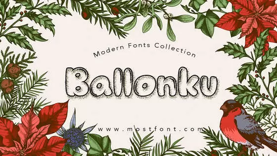 「Ballonku」字体排版样式