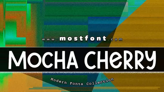 Typographic Design of Mocha-Cherry-Demo