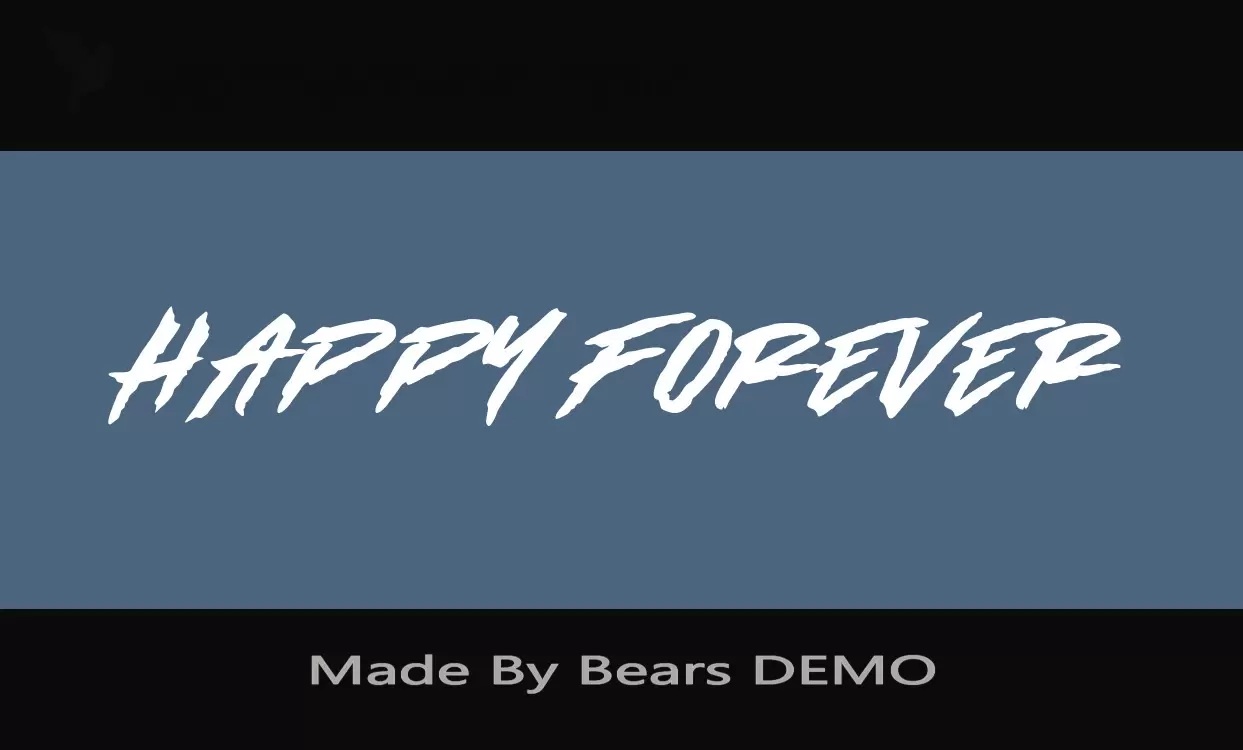 「Made-By-Bears-DEMO」字体效果图