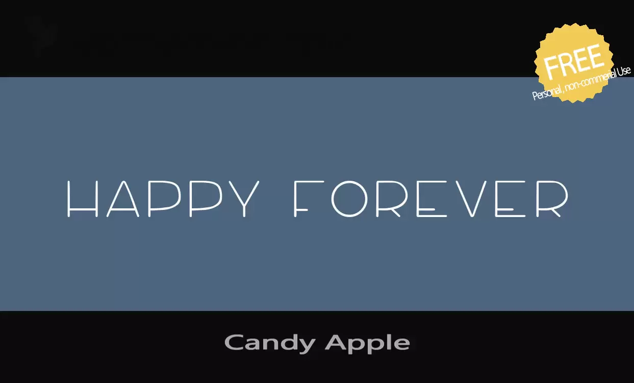 Font Sample of Candy-Apple