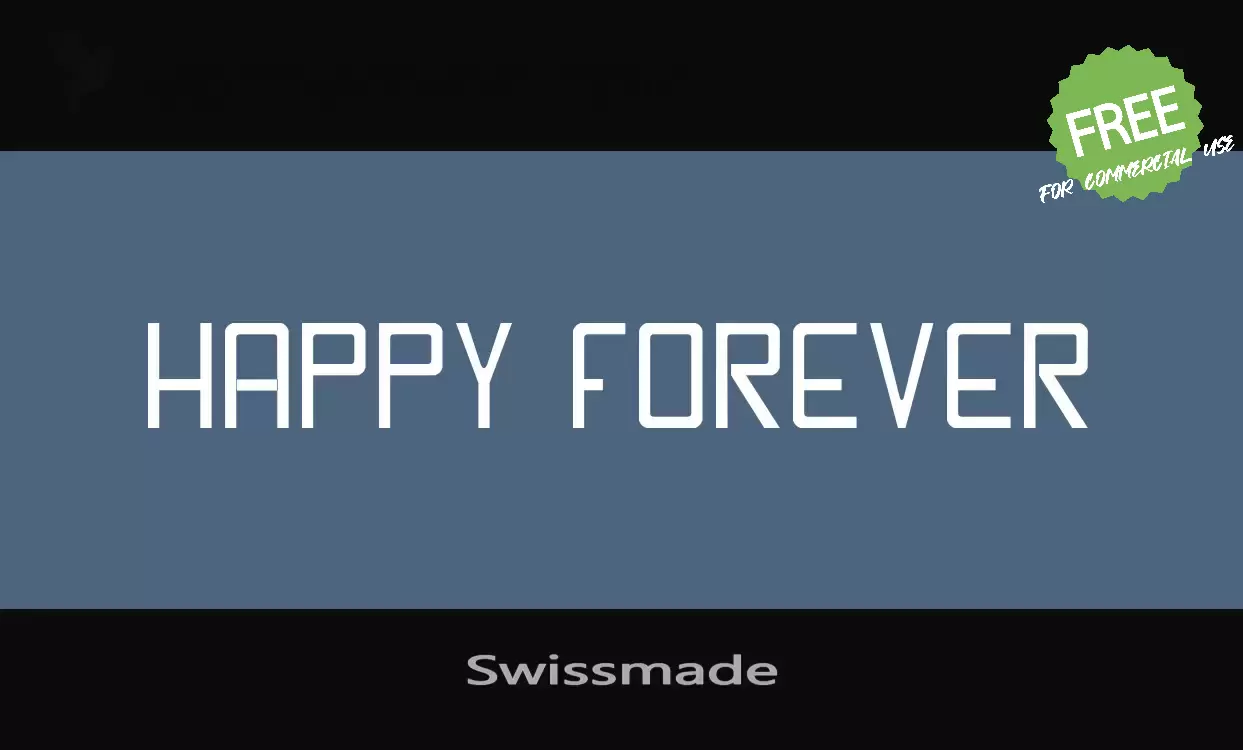 「Swissmade」字体效果图