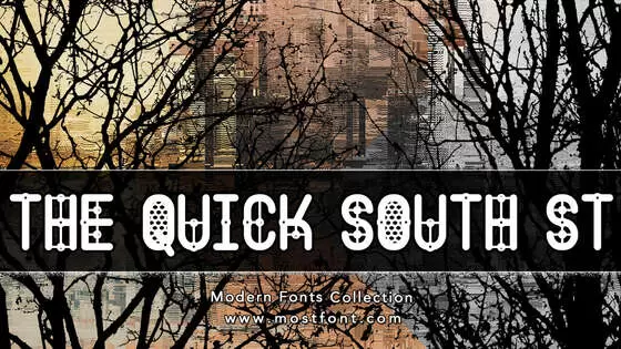 Typographic Design of The-Quick-South-St