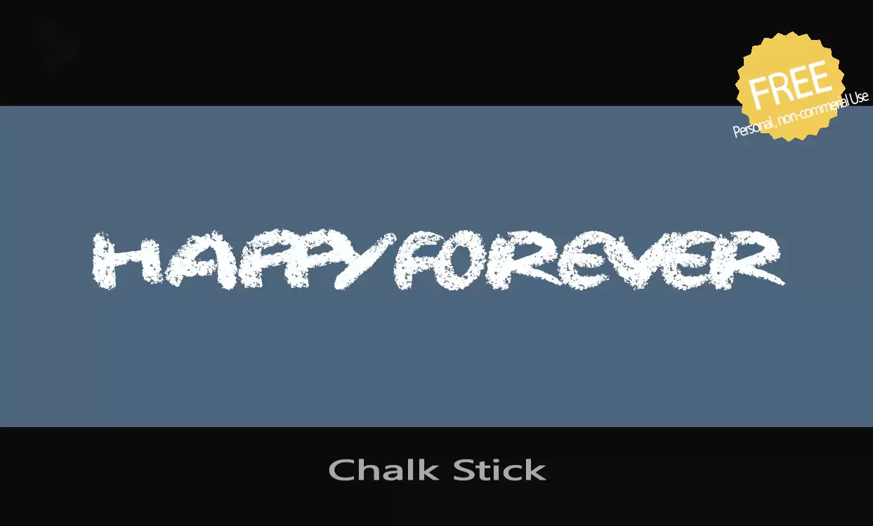 「Chalk-Stick」字体效果图
