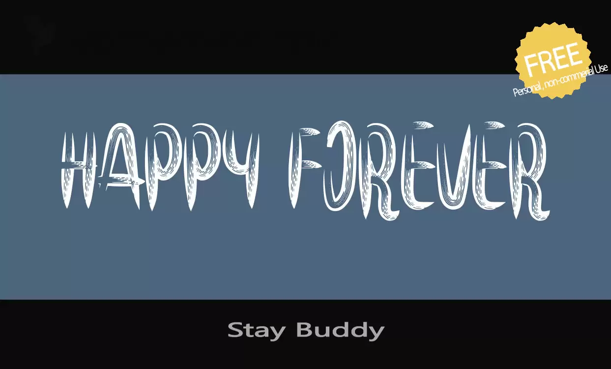 「Stay-Buddy」字体效果图