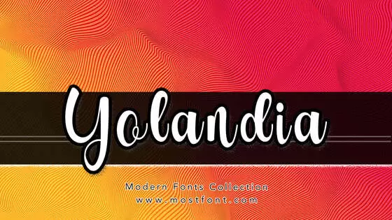 Typographic Design of Yolandia