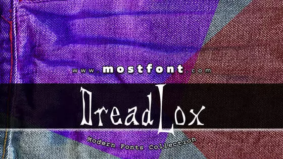 「DreadLox」字体排版样式