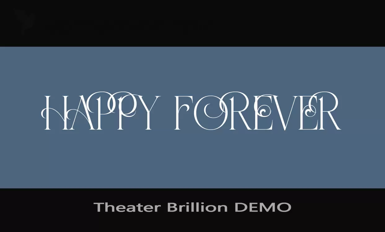 「Theater-Brillion-DEMO」字体效果图