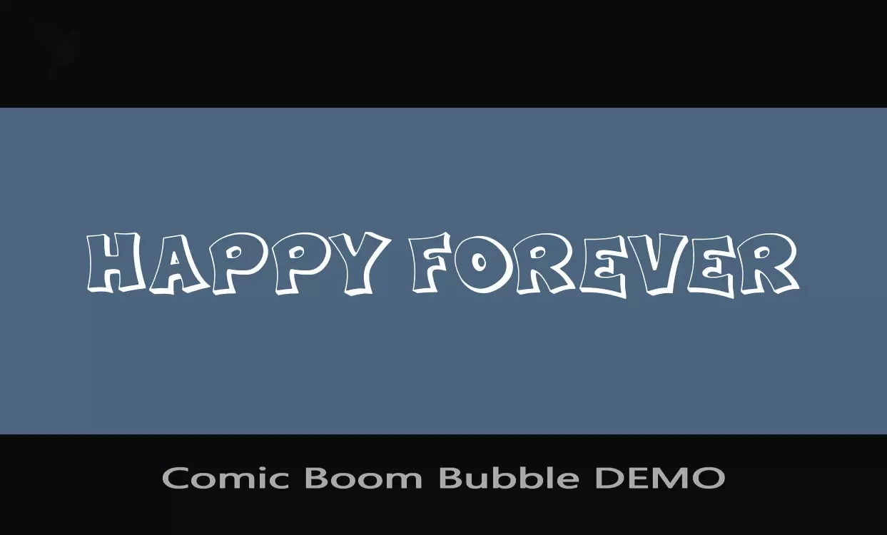 「Comic-Boom-Bubble-DEMO」字体效果图