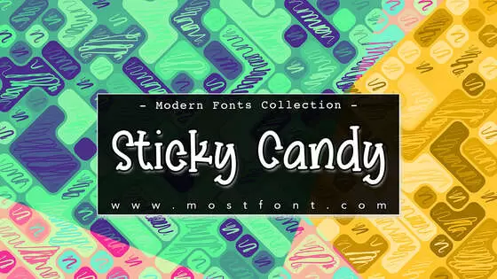 Typographic Design of Sticky-Candy