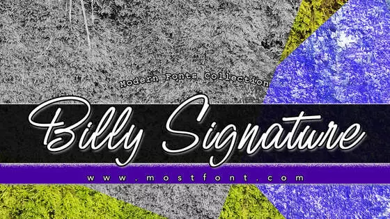 Typographic Design of Billy-Signature