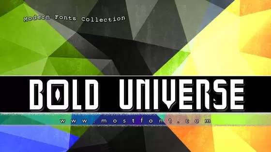 「Bold-Universe」字体排版样式