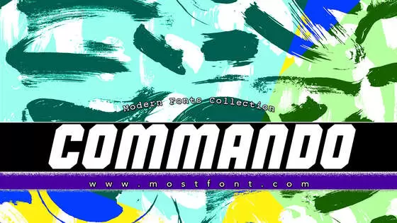 「Commando」字体排版图片