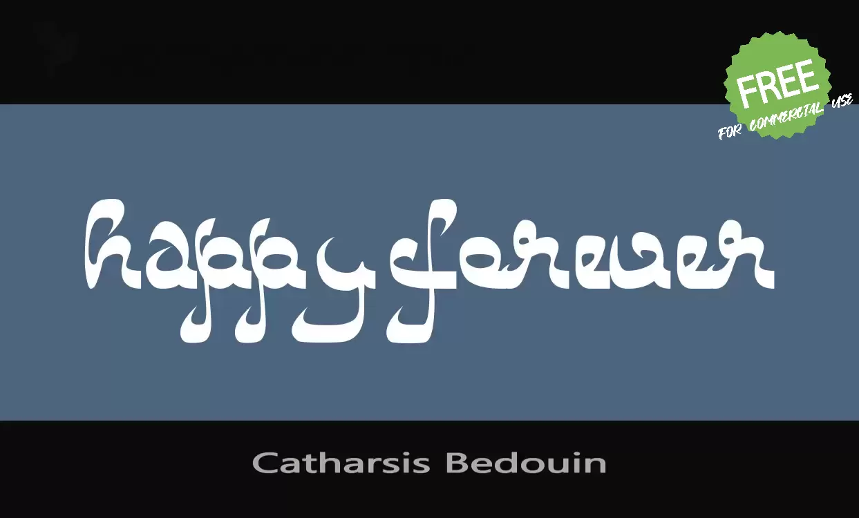 「Catharsis-Bedouin」字体效果图