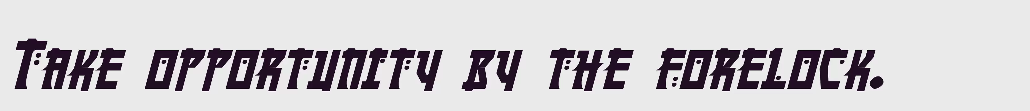 「Manga Bold Italic」字体效果图