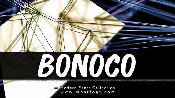 「Bonoco」字体排版样式