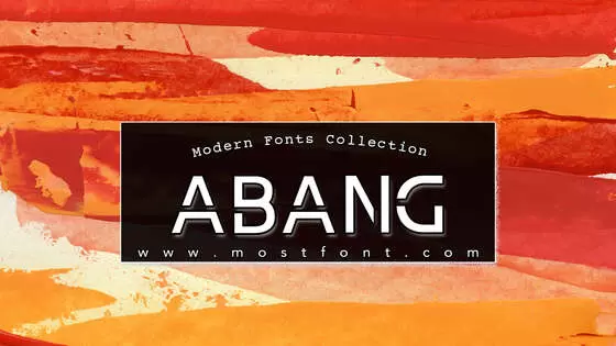 Typographic Design of Abang