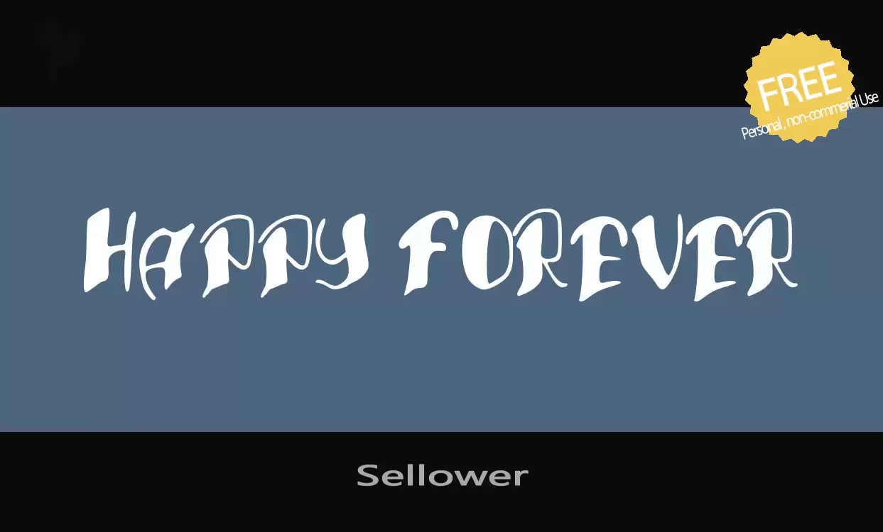 Font Sample of Sellower