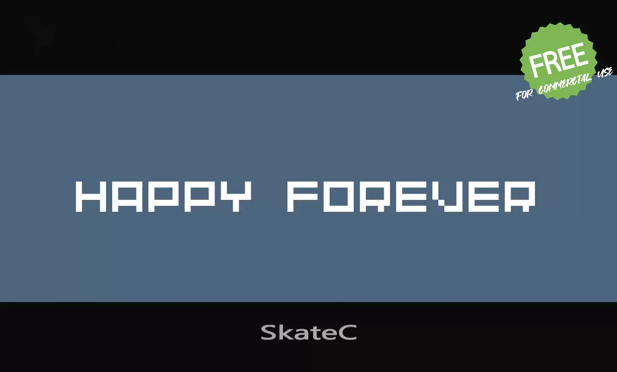 Font Sample of SkateC