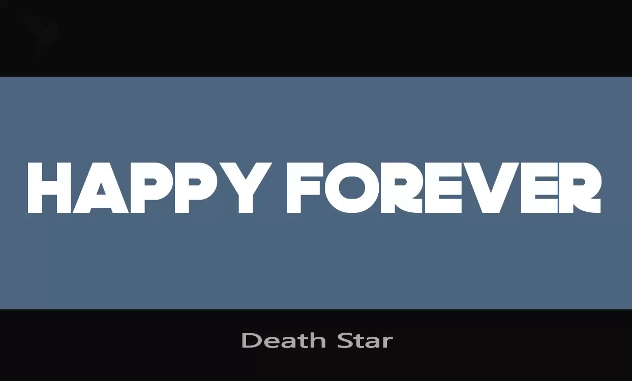 Font Sample of Death-Star