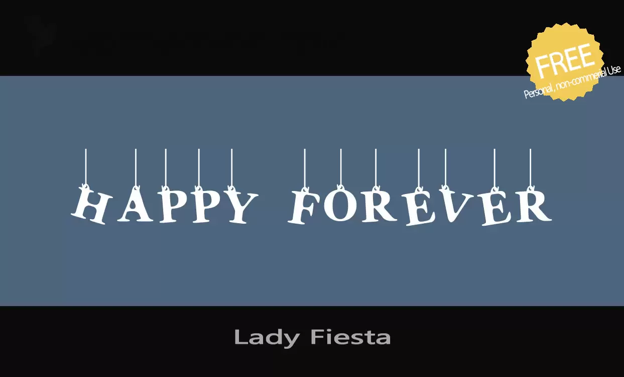 Font Sample of Lady-Fiesta