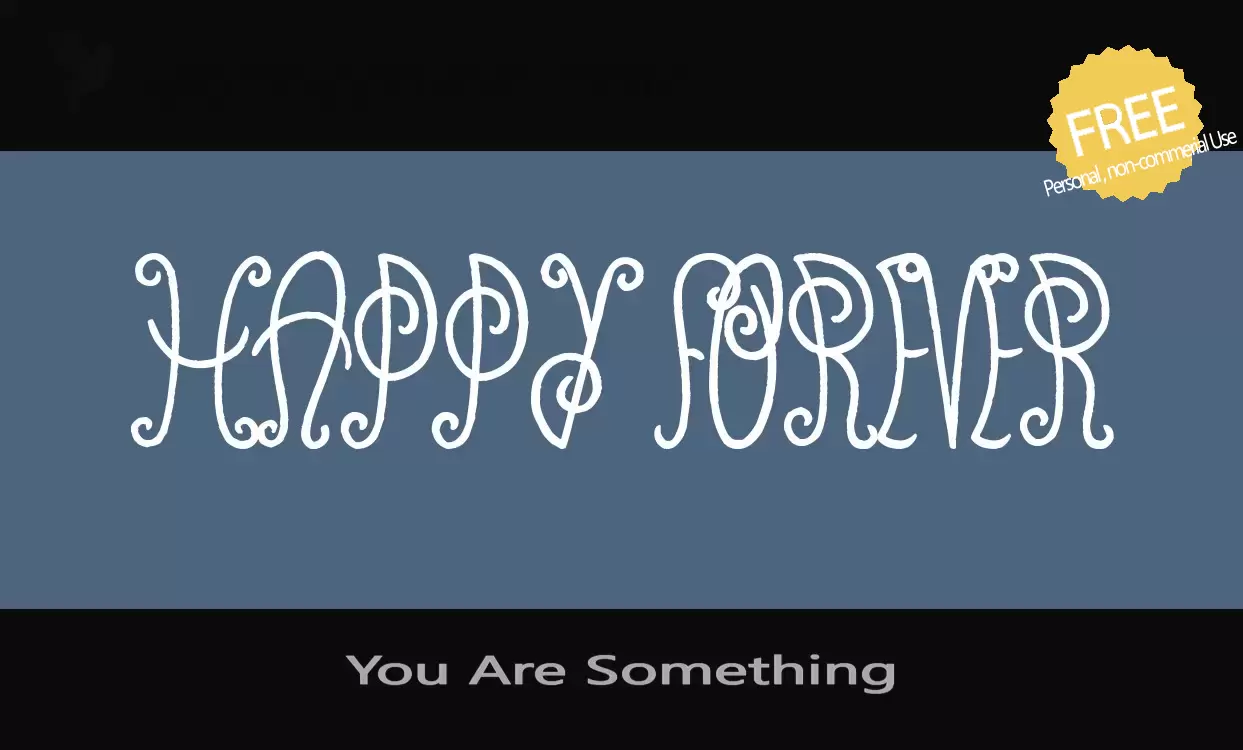 Font Sample of You-Are-Something