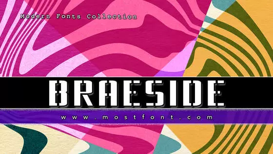 「Braeside」字体排版样式