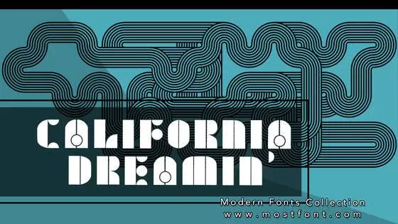 「California-Dreamin'」字体排版图片