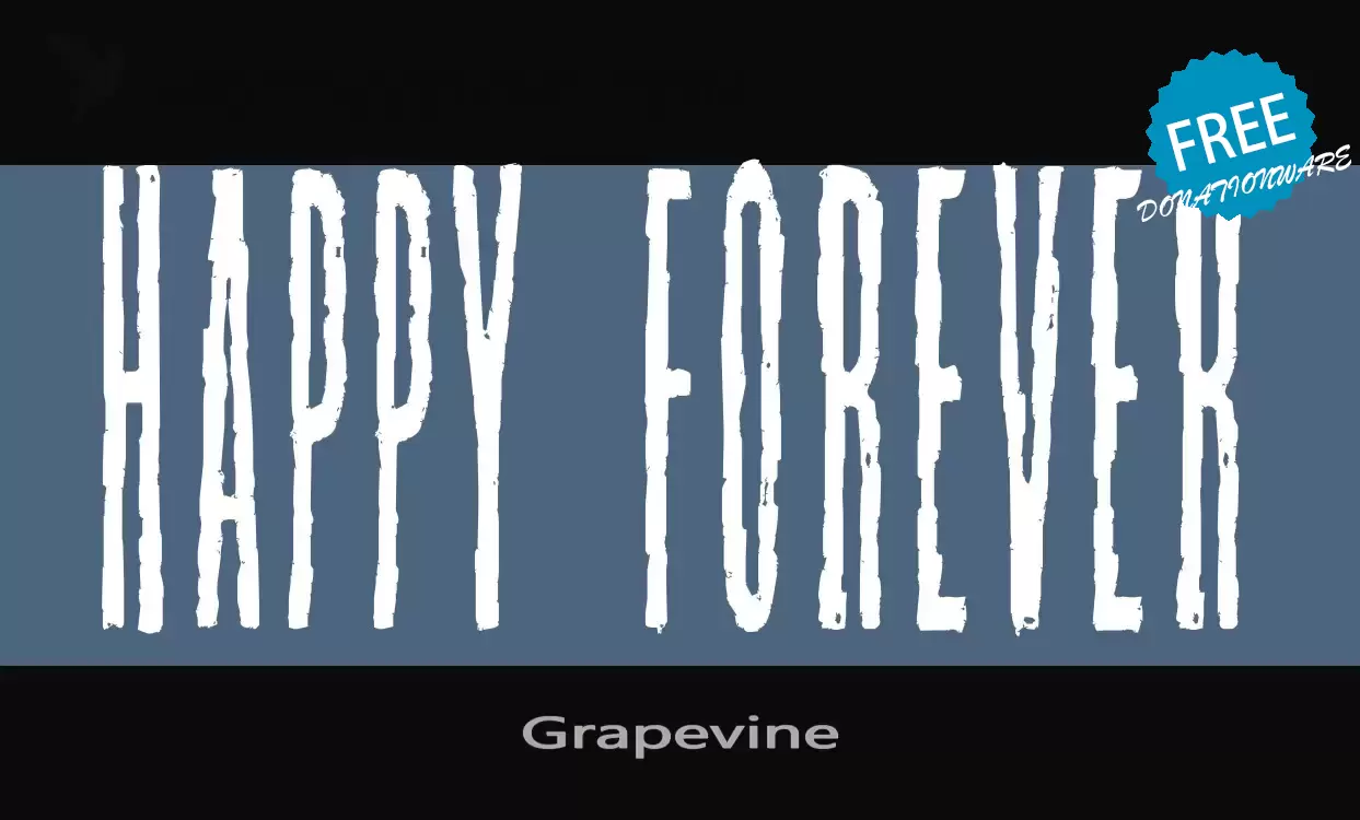 Font Sample of Grapevine