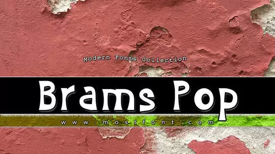 Typographic Design of Brams-Pop