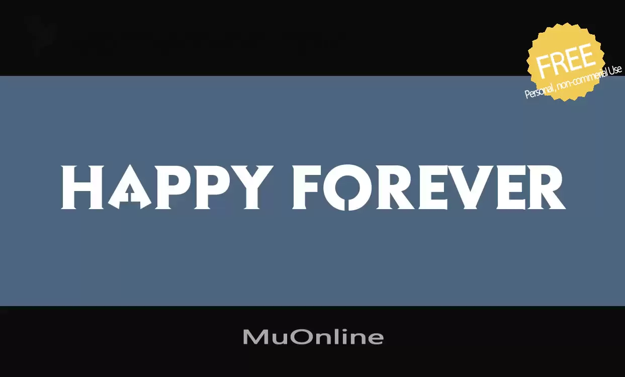 Font Sample of MuOnline