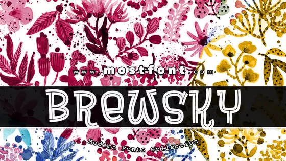 「Brewsky」字体排版图片